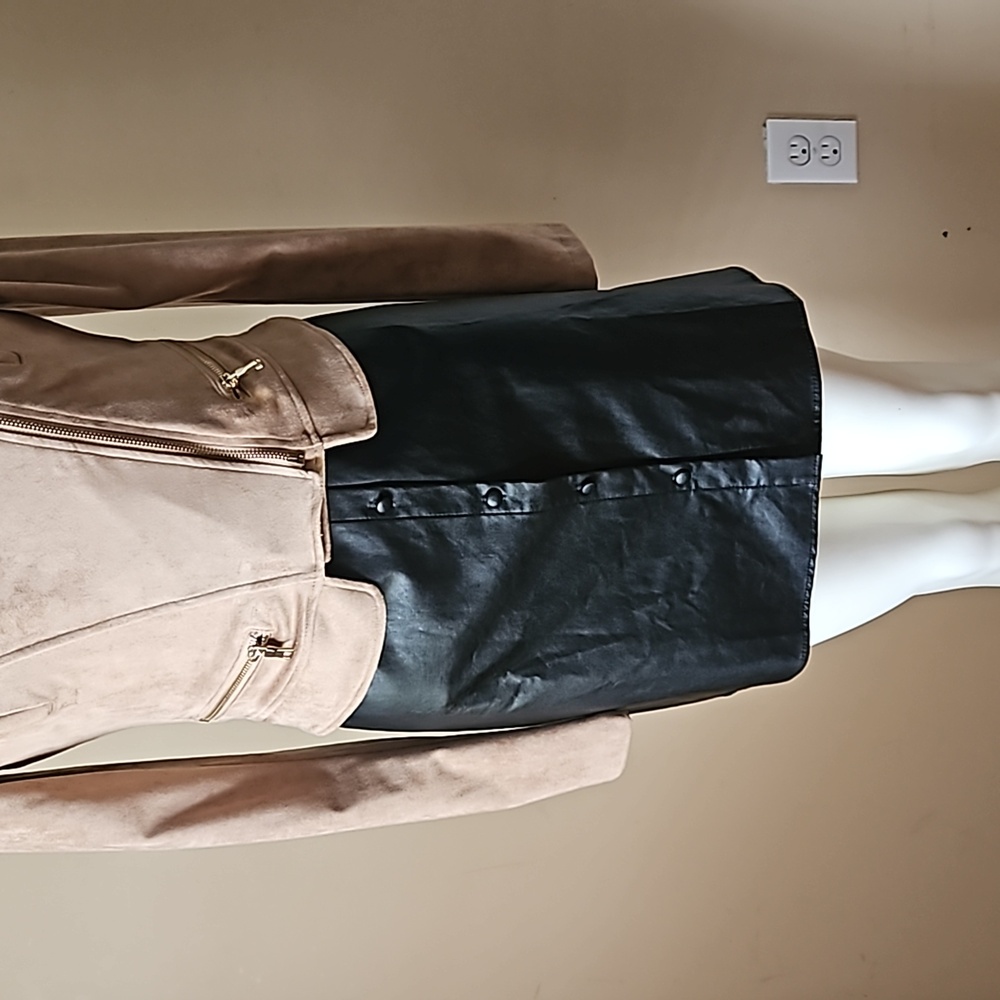 Streetwear Society Faux Suede Jacket ptp 18 1/2 - Picture 3 of 8